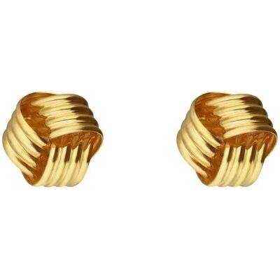 Victoria Cruz Elegantné pozlátené kôstky Uzol Nivola A5512-DT