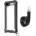 4smarts Sling Case Downtown - удароустойчив кейс с лента за врата за iPhone SE (2020), iPhone 8, iPhone 7 (черен-прозрачен)
