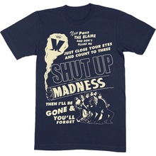Madness tričko Shut Up modré