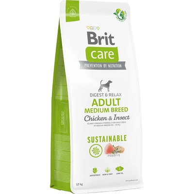 Brit Care Sustainable Adult Medium Breed Chicken & Insect 2 x 12 kg