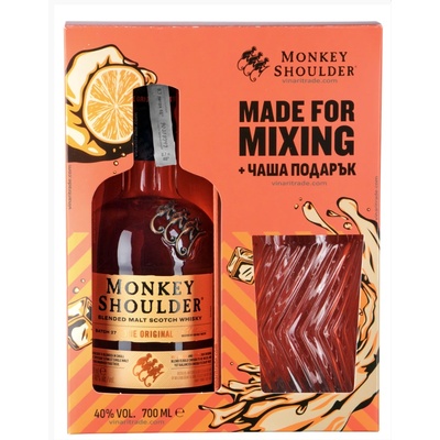 Monkey Shoulder Мънки Шоулдър + Чаша