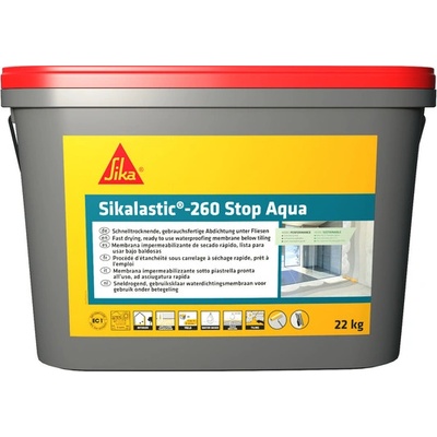 SIKA Sikalastic-260 Stop Aqua- rychleschnoucí tekutá izolace do interiéru Hmotnost: 22 kg