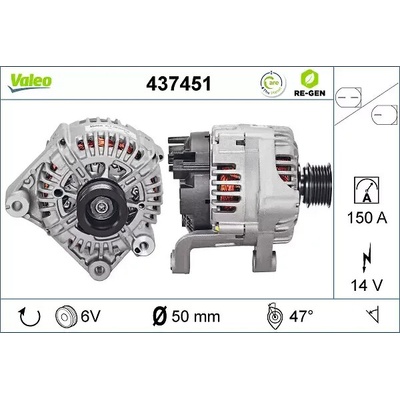 VALEO Alternátor VA 437451