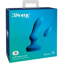 3Some wall banger P-Spot - cordless radio prostate vibrator blue