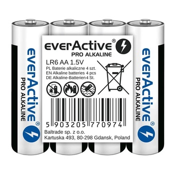 everActive Батерии EverActive LR6 AA 1, 5 V (4 броя) (LR6PRO4T)
