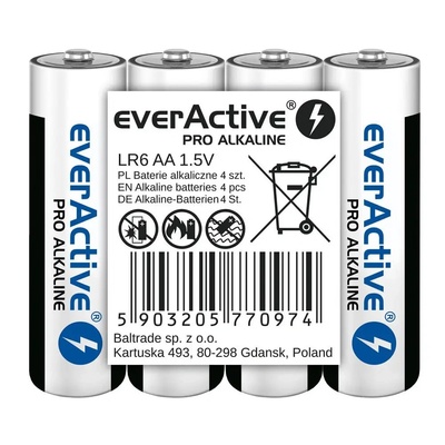 everActive Батерии EverActive LR6 AA 1, 5 V (4 броя) (LR6PRO4T)