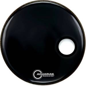 Aquarian RSM24BK Regulator Port/Ring 24" Black Кожа за барабани резонансна (RSM24BK)