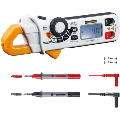 Laserliner Амперклещи Laserliner MultiClamp-Meter Pro, 083.040A с True RMS, Peak-Hold, MIN/MAX, CAT III 600 V (083.040A)