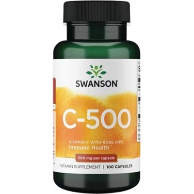 Swanson Vitamin C with Rose Hips 500 mg [100 капсули]
