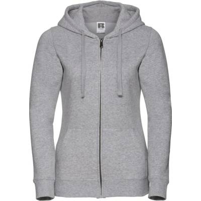 Russell women's hoodie with Authentic zipper šedá
