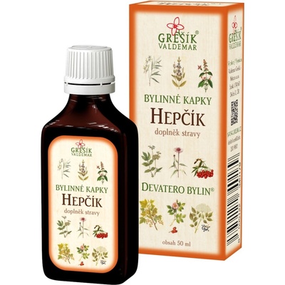 Grešík Hepčík bylinné kapky Devatero bylin 50 ml