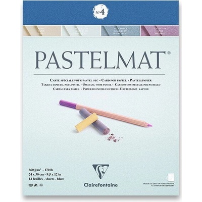 Clairefontaine Blok Pastelmat No.4 24 x 30 cm 12 listov 360 g