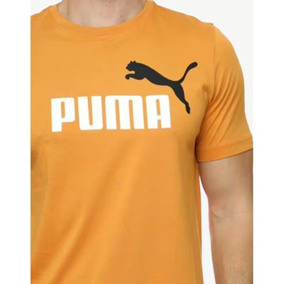 PUMA Essentials+ 2 Col Logo Tee Orange