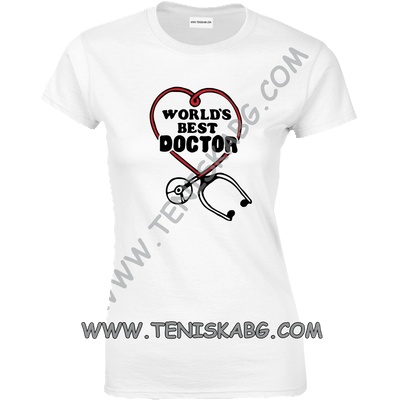 Fruit of the Loom Тениска - World`s best doctor