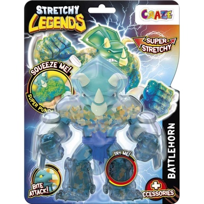 CRAZE Колекционерска разтеглива фигурка Craze Stretchy Legends - Battlehorn (C46708)