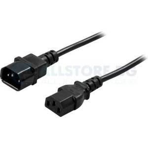 Powerwalker Кабел PowerWalker IEC C13/C, 14 - 1, 80 m, 10A, 0.75 mm2 (POWER-CABLE-IEC-C13-C14) - Allstore