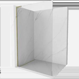Mexen Kioto L стена за душ Walk-in 55 x 200 cm, прозрачна, злато - 800-055-103-50-00 (800-055-103-50-00)