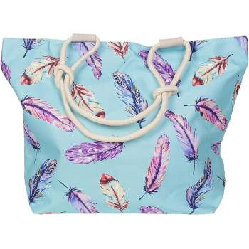 Image 1 of Плажна чанта в тюркоазено синьо с пера