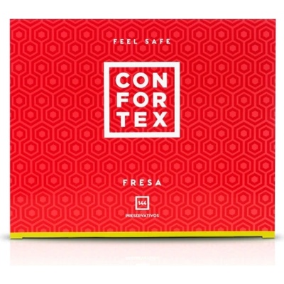 Confortex 144 бр. Ароматни презервативи Confortex Fresa ягода