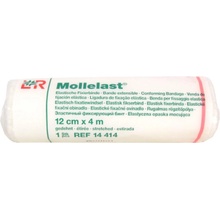 Mollelast obinadlo elastické fixační 12cm x 4m v celofánu 1 ks