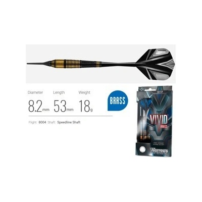 Harrows soft Vivid black černé 18g
