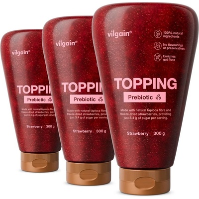 Vilgain Prebiotic Topping jahoda 300 g