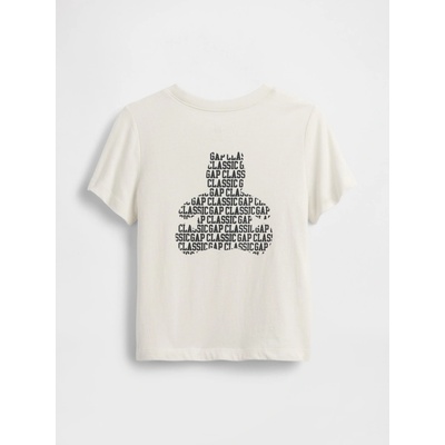 GAP Baby tričko Brannan Bear s kapsičkou biela