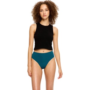 Modibodi Менструални бикини Modibodi Seamfree Hi Waist Cheeky Moderate Teale Blue Modibodi | Sin | ЖЕНИ | XL