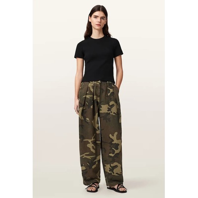 AllSaints панталон baggy дамски от памук BECCA (W082EE)
