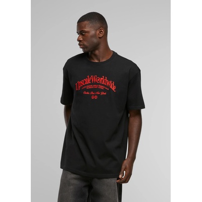 Mister Tee Тениска Upscale World Wide Heavy Oversize Tee black XXLUB-MT3660-00007 - Тъмносив, размер XS