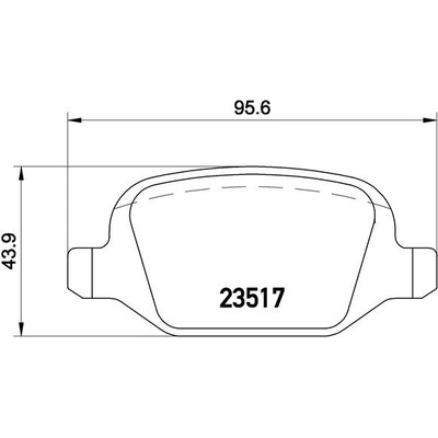 BREMBO Sada brzdových platničiek kotúčovej brzdy P23065