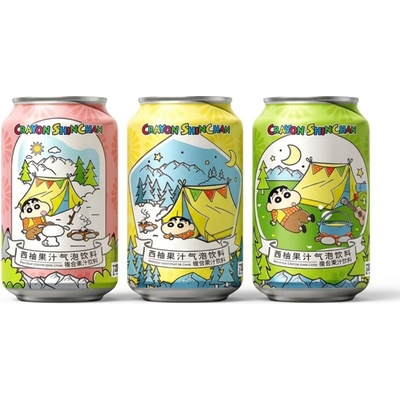 Crayon Shinchan Grapefruit Juice Sparkling Drink 330 ml