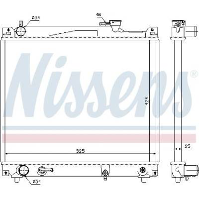 Chladič motoru NISSENS 64159
