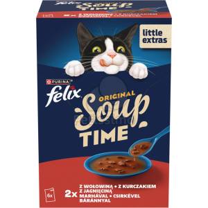 FELIX Felix Soup Домашна селекция с Говеждо, пилешко и агнешко месо 6 x 48 г