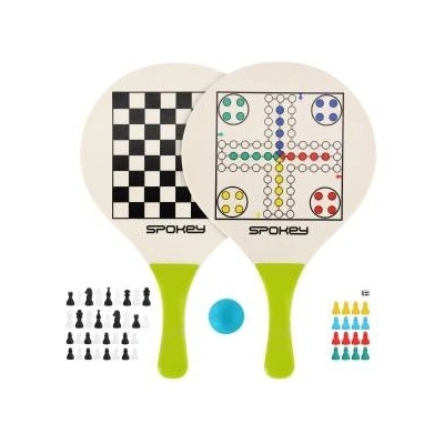 Spokey Beach badminton rackets with games (chess and chinese) Spokey WOO-BAD GAME