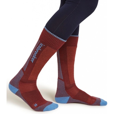 Icebreaker dámské merino lyžařské ponožky Wmns Ski+ Medium OTC Port/Baja/Cedar Wood