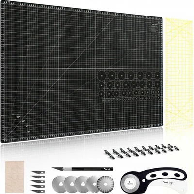 STRIMA TEXI Sada na patchwork a šití, TEXI CRAFT BLACK 90x60cm