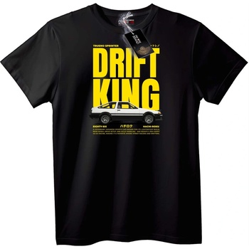 NOONEBRAND Тениска Drift King AE86 - XL, White