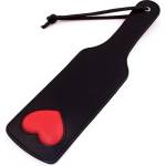 Rouge Leather Paddle with Padded Heart