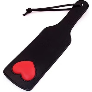 Rouge Leather Paddle with Padded Heart