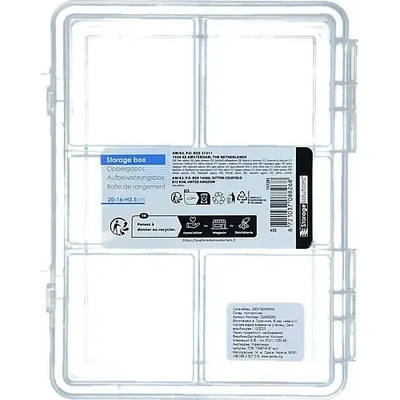 КУТИЯ ЗА СЪХРАНЕНИЕ 024200050 ПВЦ 20х16х3.5СМ ПРОЗРАЧНА (024200050)