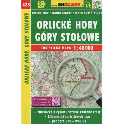 Orlické hory Góry Stolowe turistická mapa