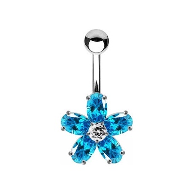 Šperky4U Stříbrný piercing do pupíku - BP5003-Q