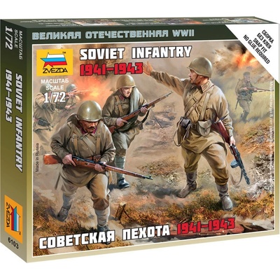 Zvezda Sovětská pěchota II. svět.válka 1:72