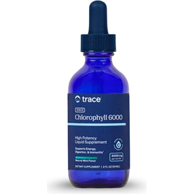 Trace Minerals Iónový Chlorofil 6000 + Stopové minerály ConcenTrace® (máta), 59 ml