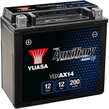YUASA 12Ah 200A left+ YBXAX14