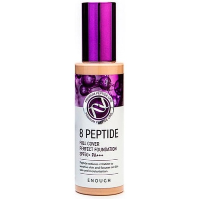Enough 8 Peptide Full Cover Perfect Foundation SPF 50+ PA+++ - #13 - Пептиден фон дьо тен с пълно покритие SPF 50+ PA+++ #13 100г