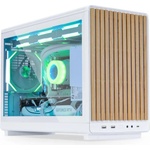 Lian Li A3 TG Wood Edition white