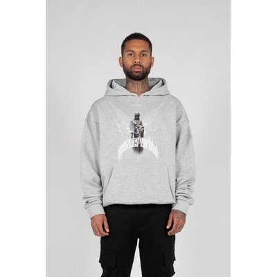Urban Classics Суичър HIGHER THAN HEAVEN V. 1 with Ultra Heavy Hoody grey XXLUB-MJG11584-00111 - Бял, размер XXL