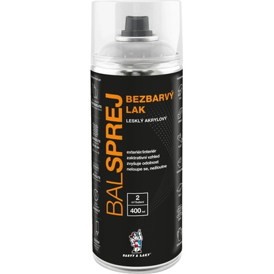 Balsprej univerzální akrylový lak ve spreji 400 ml bezbarvý lesk